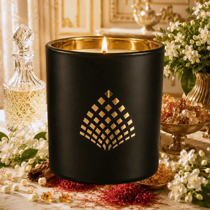 Signature Scent - An Ambergris, Jasmine, and Saffron Candle