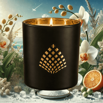 Saltwater Orchid blends sea salt, citrus, and orchid blooms, capturing the fresh elegance of a seaside garden. A refreshing and inviting coastal escape.