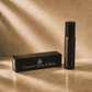 Couture Home & Body rollerball perfume and box in a sunlight room.