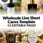 wholesale product catalog editable template